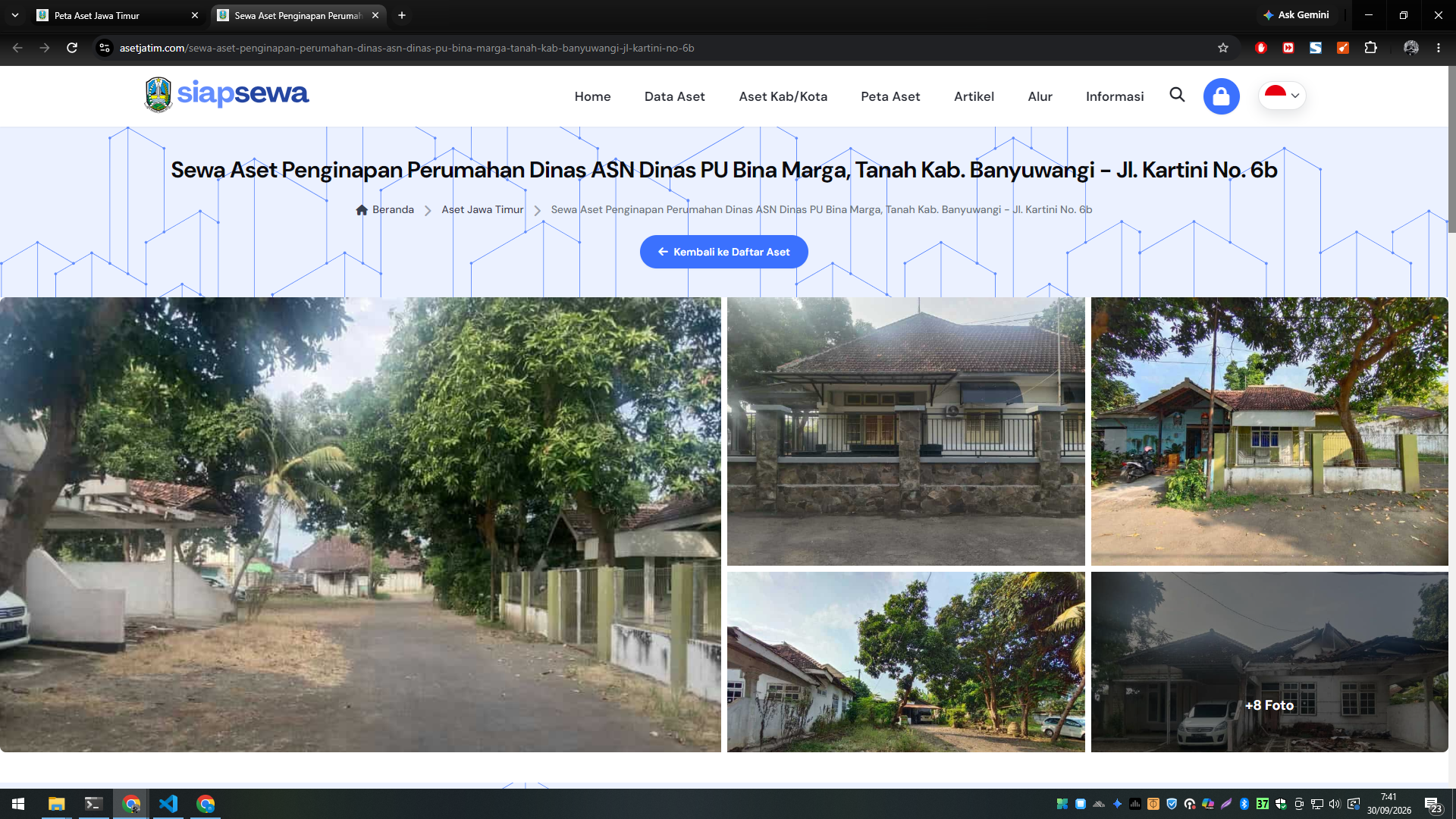 ASETJATIM.COM — Platform Digital Pemanfaatan Aset Pemerintah Provinsi Jawa Timur — tampilan 5