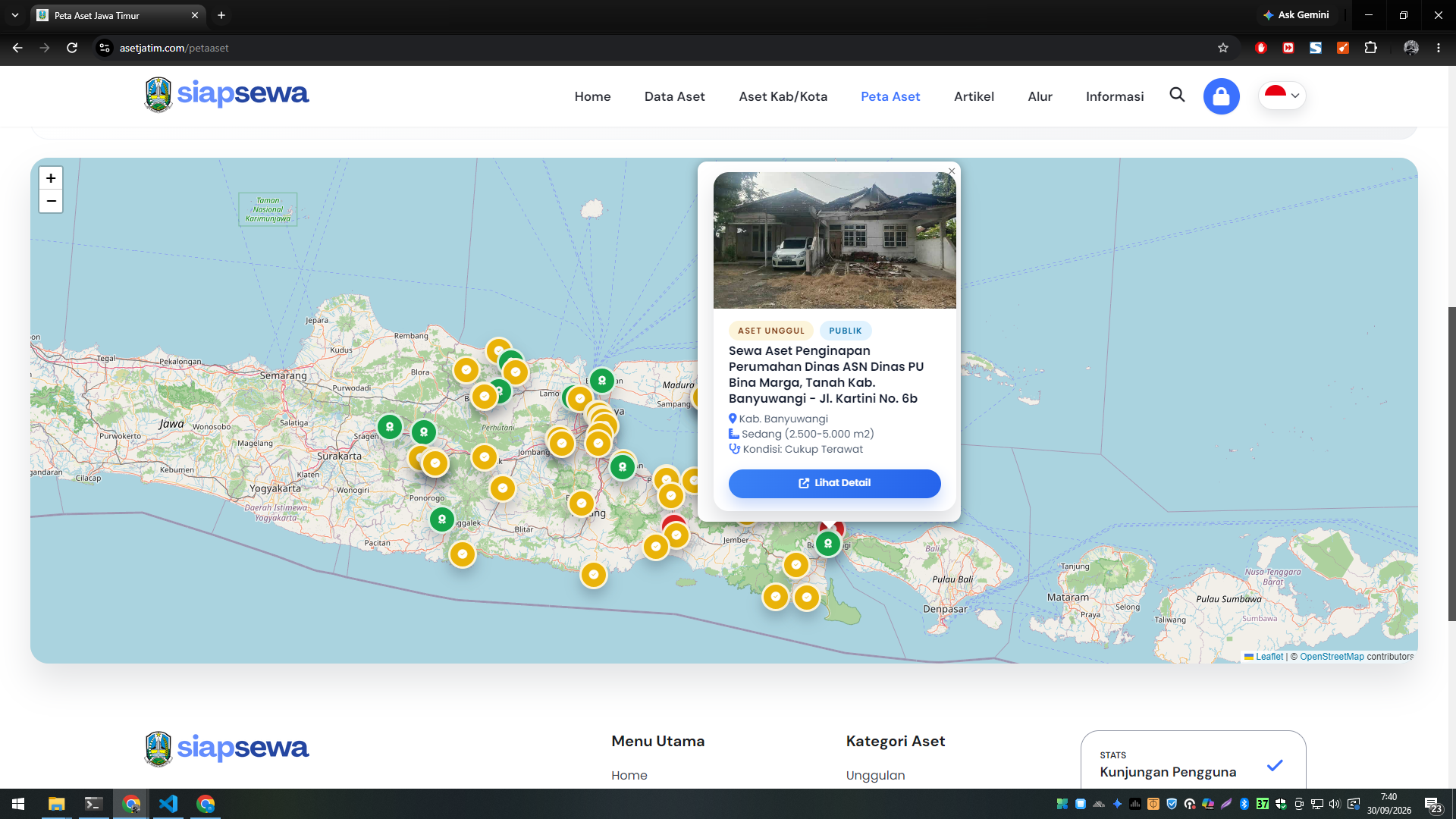 ASETJATIM.COM — Platform Digital Pemanfaatan Aset Pemerintah Provinsi Jawa Timur — tampilan 6