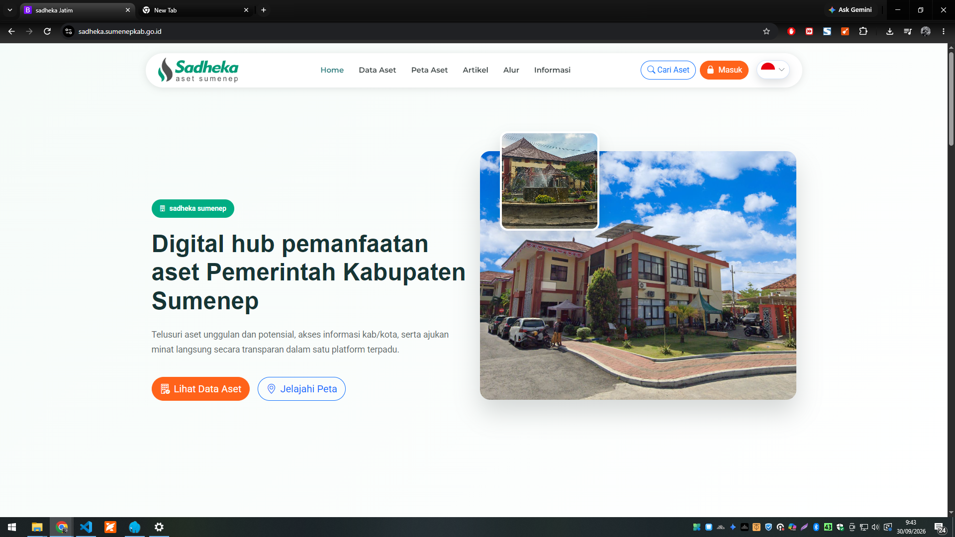 ASETSUMENEP.COM — Sistem Informasi Sewa Aset Kabupaten Sumenep — tampilan 5
