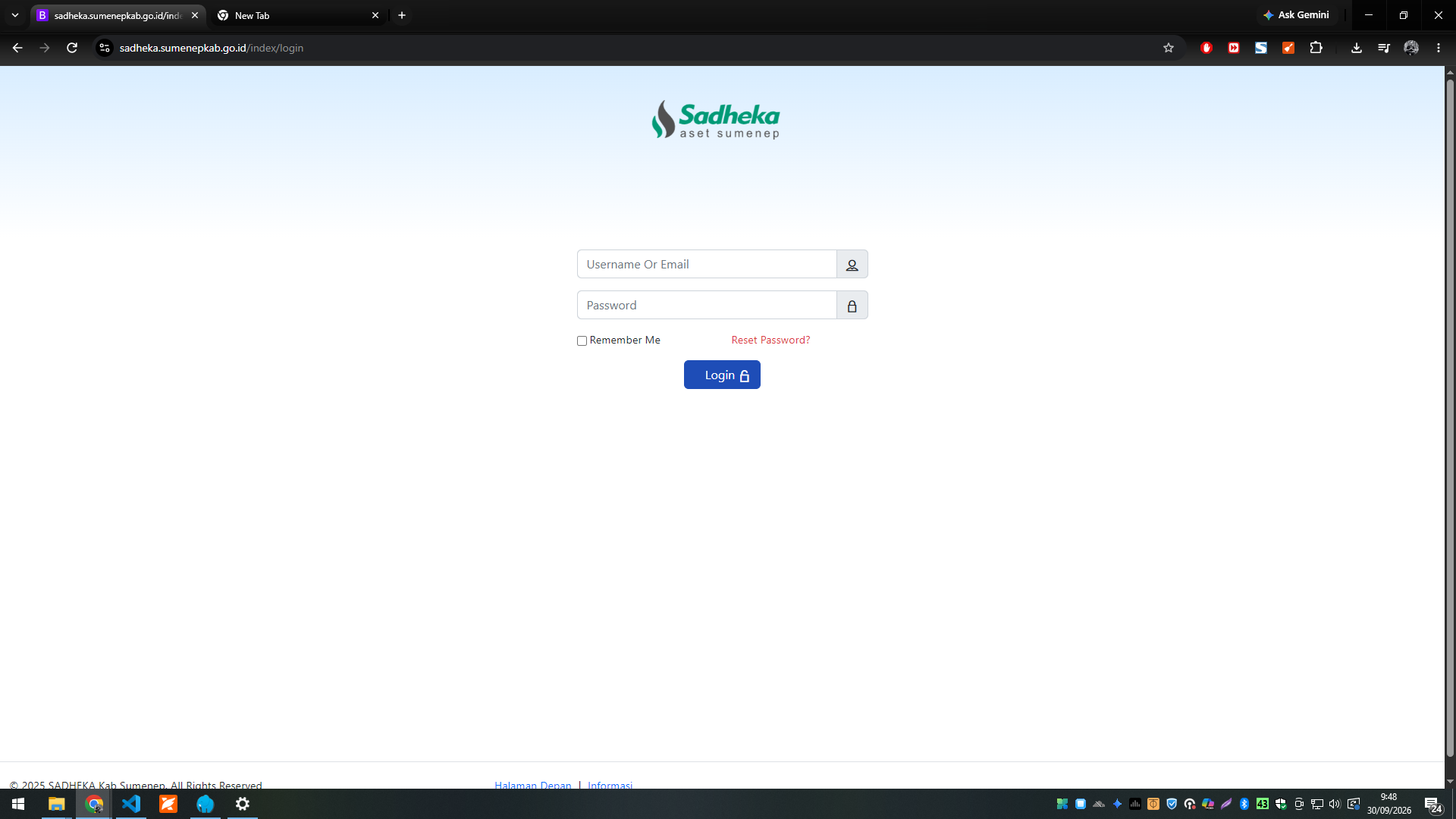 ASETSUMENEP.COM — Sistem Informasi Sewa Aset Kabupaten Sumenep — tampilan 8