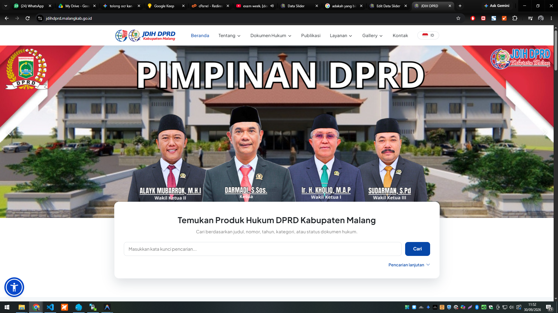 JDIH DPRD KABUPATEN MALANG — Jaringan Dokumentasi dan Informasi Hukum DPRD Kabupaten Malang — tampilan 8