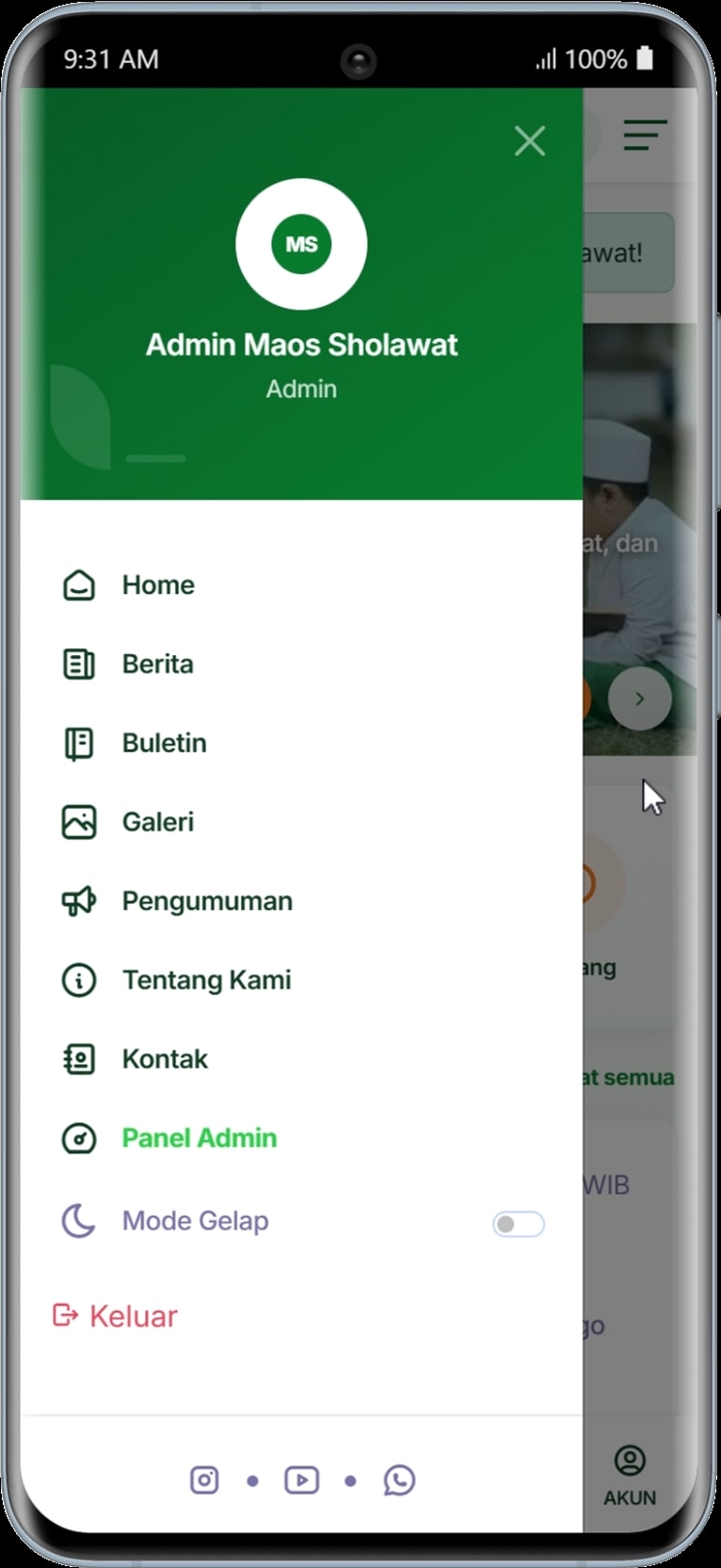 MAOS SHOLAWAT — Portal Informasi dan Marketplace Jamaah — tampilan 13