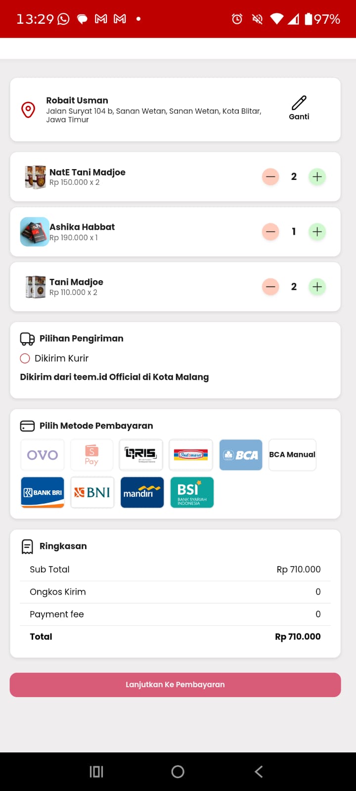 TEEM.ID — Sistem E-Commerce dan Manajemen Kemitraan — tampilan 9